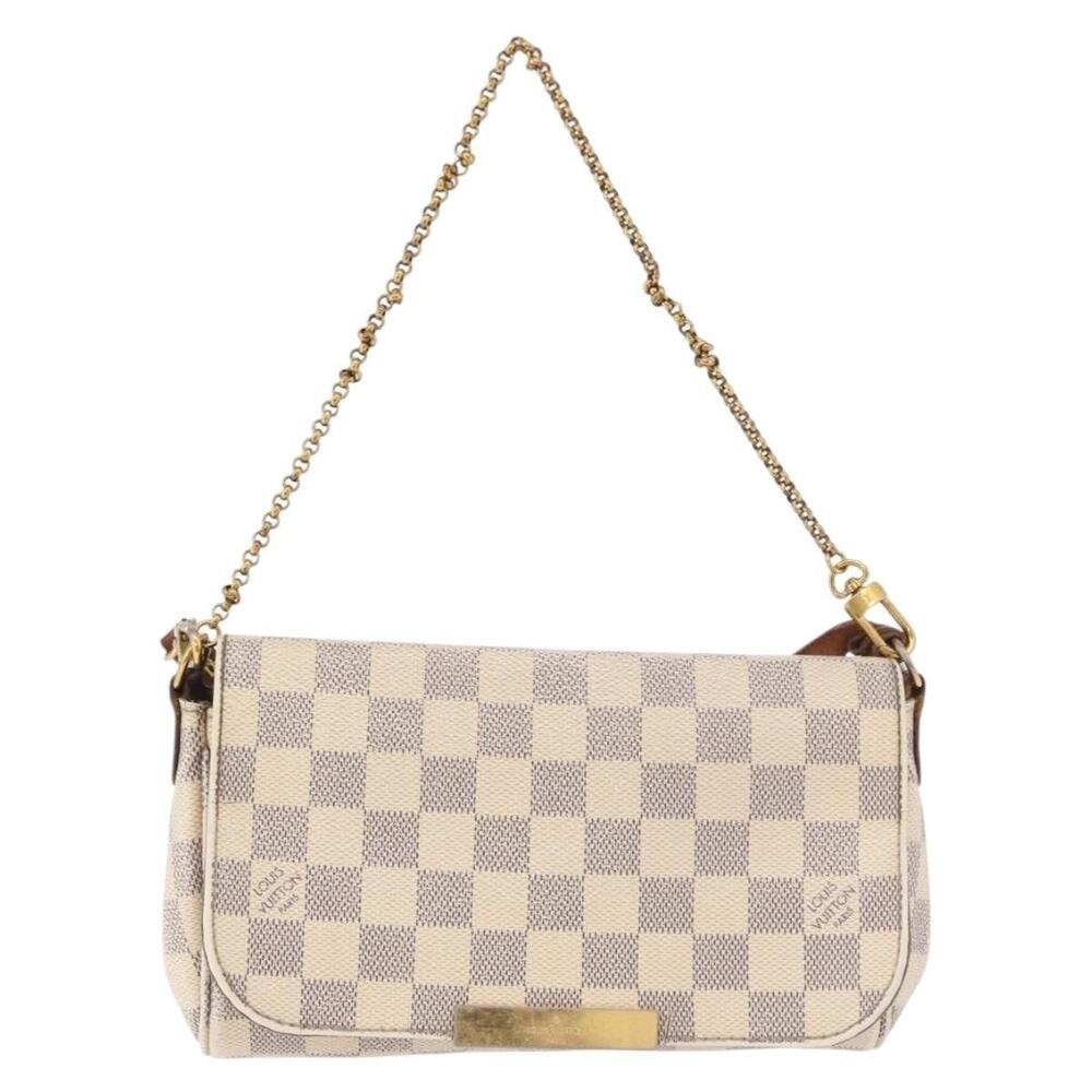 Louis Vuitton Damier Azur Favorit PM Shoulder Bag White